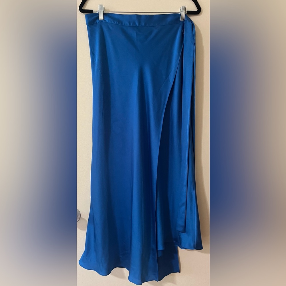 Guess Marciano Maxi Wrap Skirt Blue